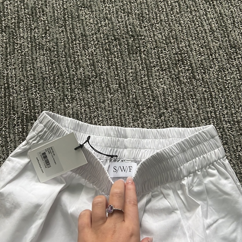 NWT SWF Straight-Leg Cotton Pants - Picture 8 of 8